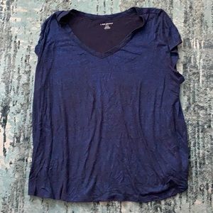 Shiny black and blue Lane Bryant tshirt size 18/20